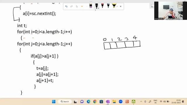 Bubble Sort in Java смотреть онлайн