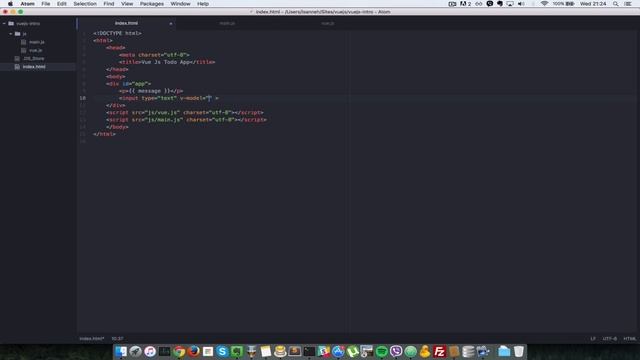 Vue Js Tutorial Intro with TodoList - 2 Data Binding смотреть онлайн