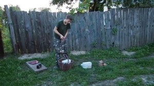 мощный магнит из трансформатора микроволновки  часть2