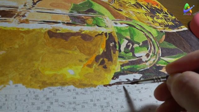 Painting by numbers || Рисование по номерам || ArtX || #draw #art #скетчи #animal #sketch #hobby смотреть онлайн