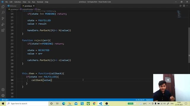Create your own Implementation of Promise смотреть онлайн