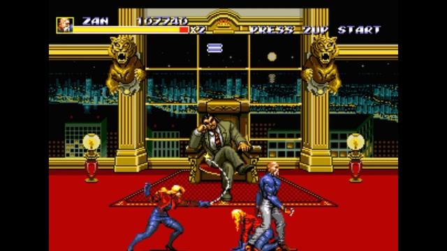 Sega Mega Drive 2 (Smd) 16-bit Streets of Rage 3  (Bare Knuckle 3) Битва с Боссами