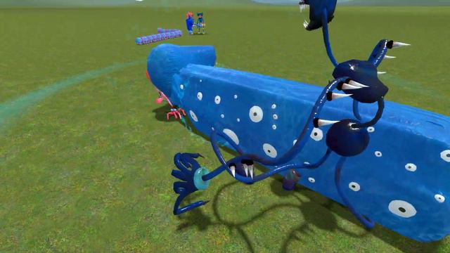 Megahorn vs Car Eater vs Train Eater vs Bus Eater vs Thomas Train vs Huggy Eater in Garry's Mod смотреть онлайн
