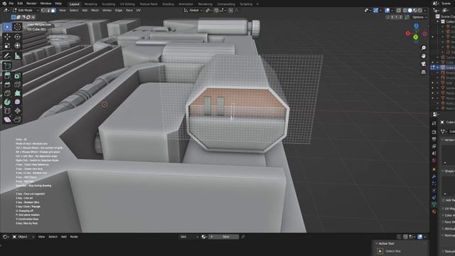 Make a Scifi Device - Grid Modeler (blender addon) смотреть онлайн