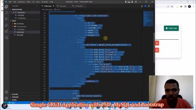 Simple CRUD Application with PHP MySQL and Bootstrap - Part 2 смотреть онлайн