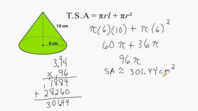 Finding The Surface Area Of Cones With And Without The Slant Height смотреть онлайн