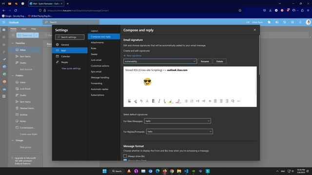 Bug Bounty #6 DOM Based Self-XSS (outlook.live.com) $0 смотреть онлайн