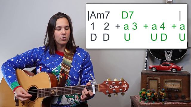 Learn to Strum Rockin Around The Christmas Tree on Guitar // Fun & Peppy Christmas Song смотреть онлайн