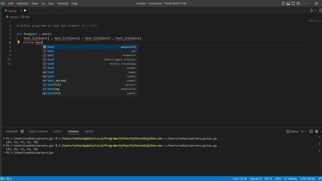 Python program to swap two element in a list . Swap element . Python program смотреть онлайн