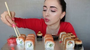 ОБО ВСЕМ ПО НЕМНОГУЮ / Суши ? Роллы Мукбанк/ Айка Эмилли ?