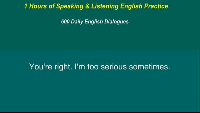 1 Hour Fluent Listening English Speaking Practice Video | 600 English Dialogues@ESL English Learnin смотреть онлайн