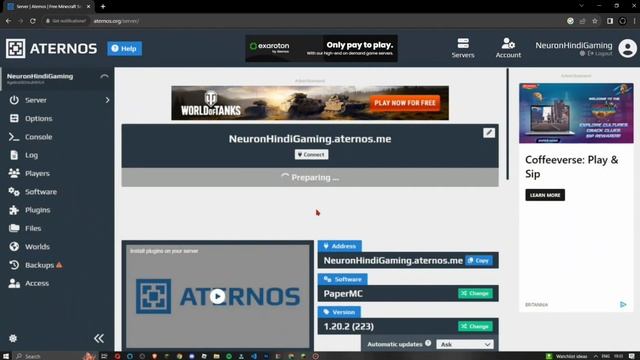 How to clear lag in aternos server | latest version | clear lag | English Tutorial смотреть онлайн