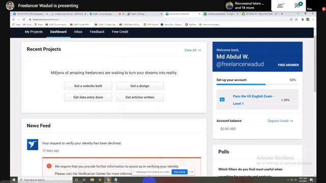freelancer and zeerk freelancing online marketplace account open/ Date:3-9-2020/(Part:1) смотреть онлайн