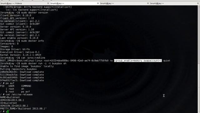 Installation von docker.io 0.10 unter Arch Linux смотреть онлайн