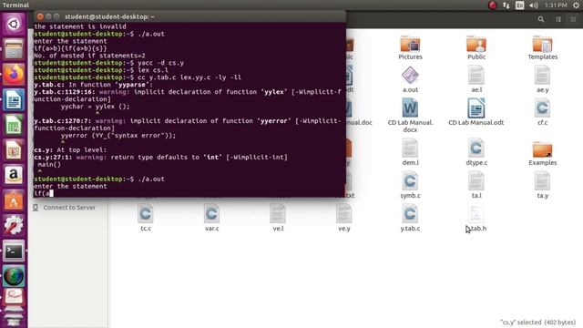 Generate YACC specification for a if-else structure смотреть онлайн