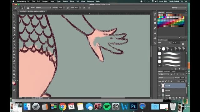 Speedpaint - Mermaid Superhero Process + Technique смотреть онлайн