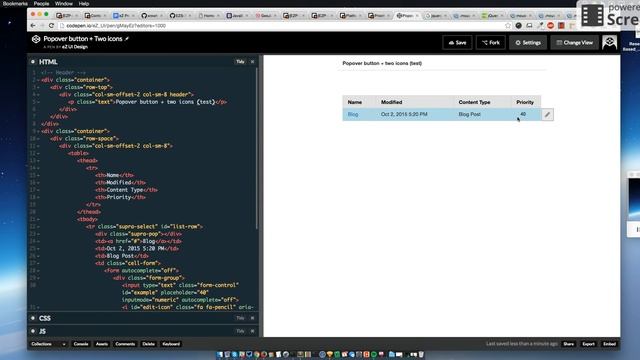 Popover button + two icons (test) смотреть онлайн