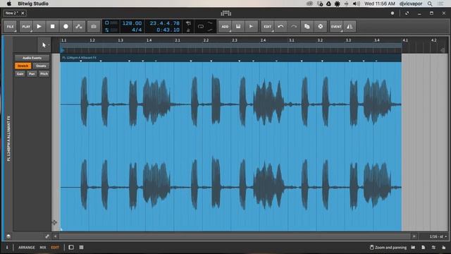Bitwig Studio 2 - Beginners Course - Lesson 11 - Stretching Audio Clips - feat. (djvicvapor) смотреть онлайн