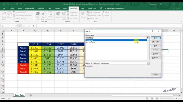 Macro to Hide and Unhide Specific Rows and Columns in an Excel Worksheet смотреть онлайн