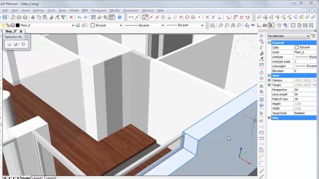 Уроки по BricsCAD BIM Шаг 5 смотреть онлайн