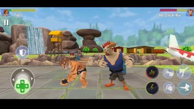 Tiger VS Mr Chick-Hui : Kung Fu Animal Fighting Games || Wild Karate Fighter смотреть онлайн