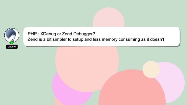 PHP : XDebug or Zend Debugger? смотреть онлайн
