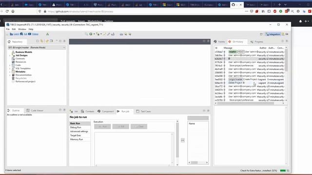 Configuring remote GitHub repository in Jaspersoft ETL смотреть онлайн