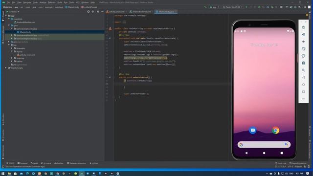Android Studio Web2App project + Source code download смотреть онлайн