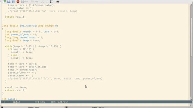 C Programming Part 74 log function implementation смотреть онлайн