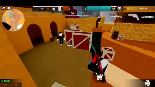 Играем с вадимом в Standoff 2 но это роблокс! смотреть онлайн