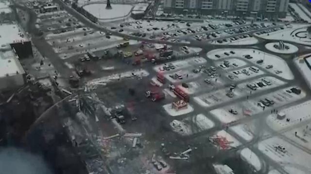 Так выглядит ТЦ «Мега Химки» в Москве после пожара. смотреть онлайн