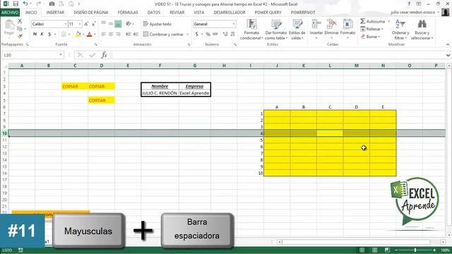 18 Trucos y consejos para Ahorrar tiempo en Excel #2 смотреть онлайн