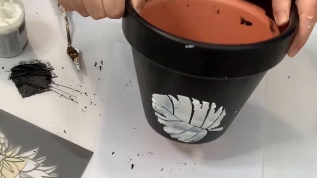 Maceta Efecto Metalizado