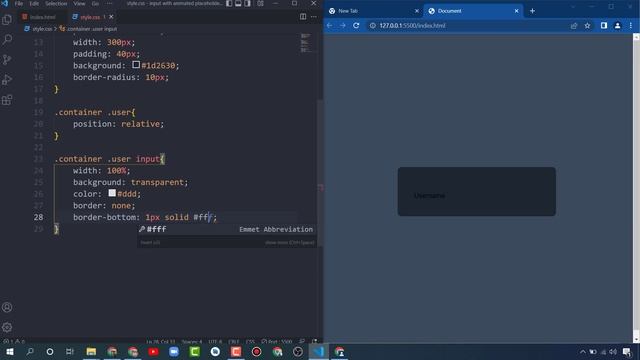 Input With Floating Placeholder Using Only HTML & CSS смотреть онлайн