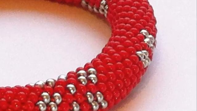 Christmas beaded kumihimo patterns from KumihimoPS смотреть онлайн