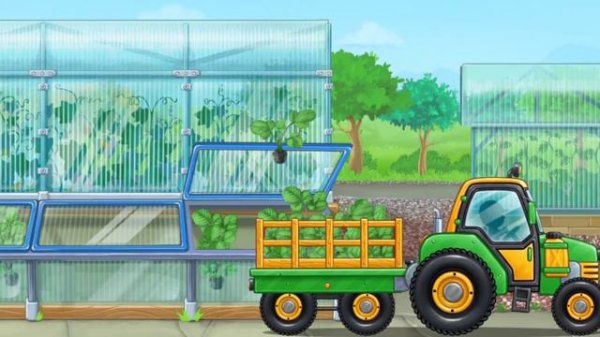 Farm Land And Harvest || Strawberry Farming || gokids agro trucks game for Kids