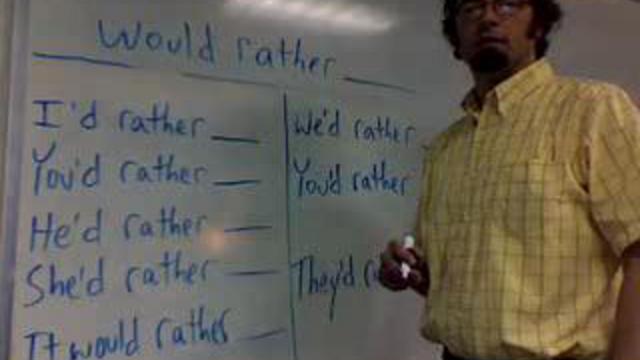 Урок 11.3. would rather смотреть онлайн