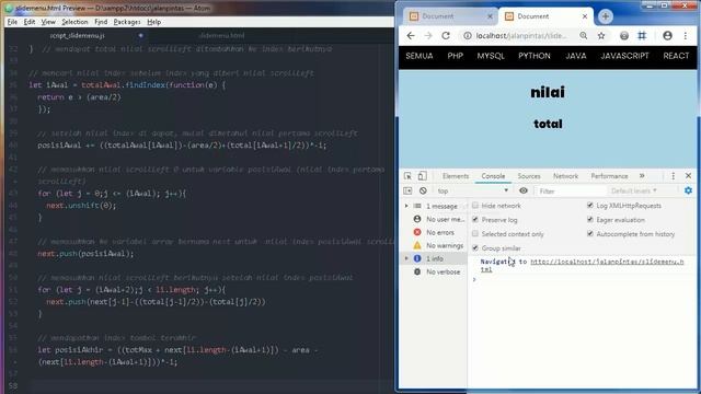 ScrollLeft Navigation HTML+CSS3 (100% Javascript) Part 2 смотреть онлайн