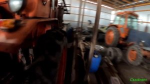 Как легко запустить Т-16 МГ зимой/Самоходное шасси/Одеваем цепи на задние колёса.