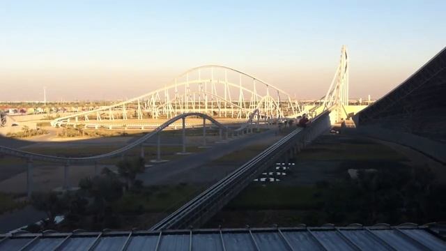 Ferrari Coaster acceleration: 0-150mph in 4.9sec! Ferrari World Abu Dhabi, UAE смотреть онлайн