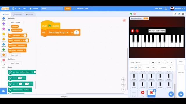 Piano App in Scratch 3.0 смотреть онлайн