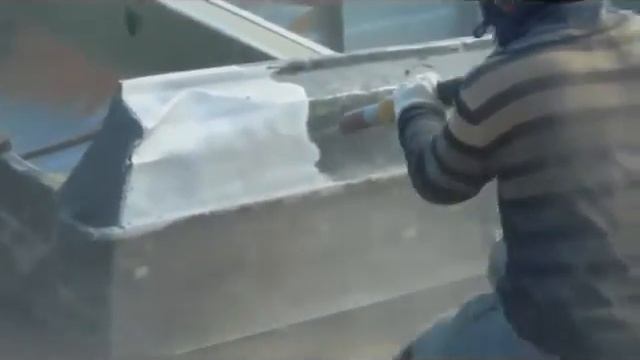 Пескоструйная очистка лодки казанка Киров. смотреть онлайн