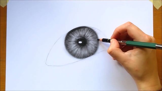 How to draw a realistic eye with graphite, drawing tutorial | Leontine van vliet смотреть онлайн