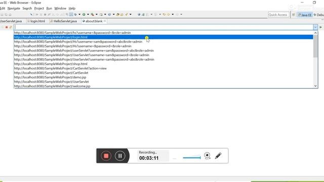 Servlet debugging part1 смотреть онлайн