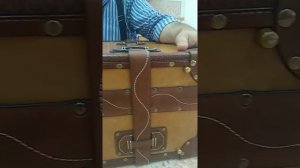 Чемодан из натуральной кожи. Ручная работа.