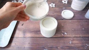 Как сделать кашпо или подсвечник  из гипса своими руками/поделки из гипса