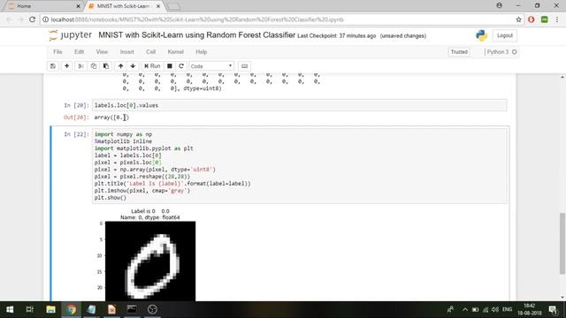 MNIST digits classification using Random Forest Classifier in Python смотреть онлайн