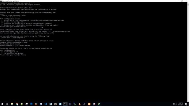 how to create a gcloud configuration file using gcloud init смотреть онлайн