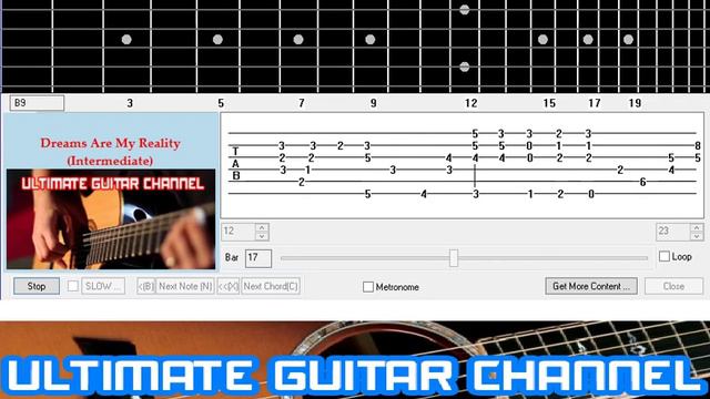 [Guitar Solo Tab] Dreams Are My Reality (Intermediate) смотреть онлайн