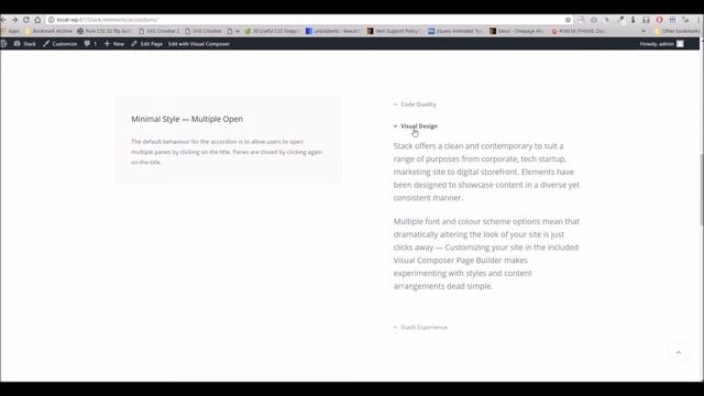 Stack WordPress Theme - Accordion Block Overview смотреть онлайн